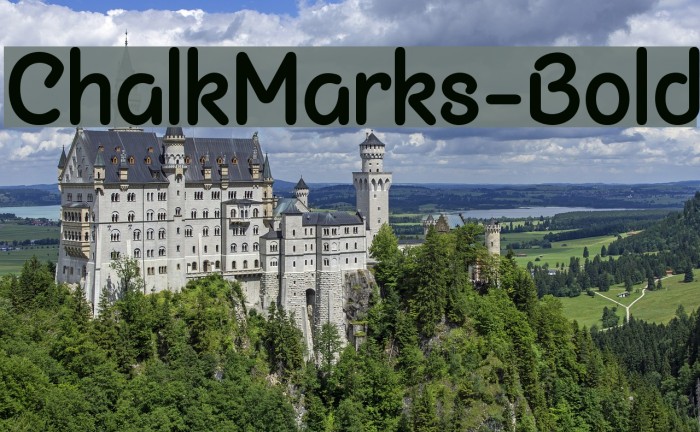 ChalkMarks-Bold Caratteri examples