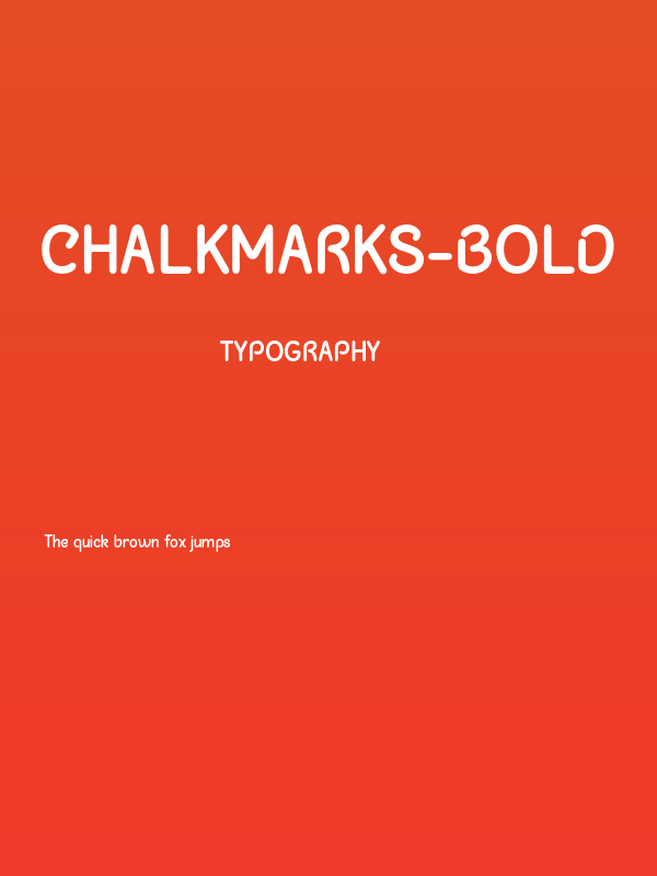 ChalkMarks-Bold Poster