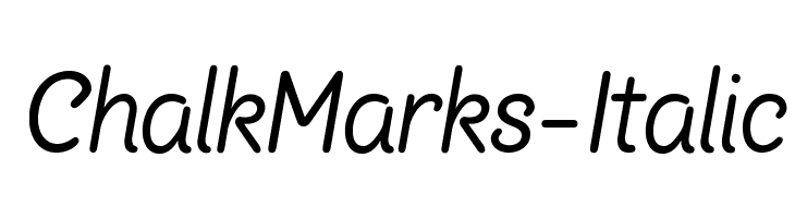 ChalkMarks-Italic  नि: शुल्क फ़ॉन्ट्स डाउनलोड