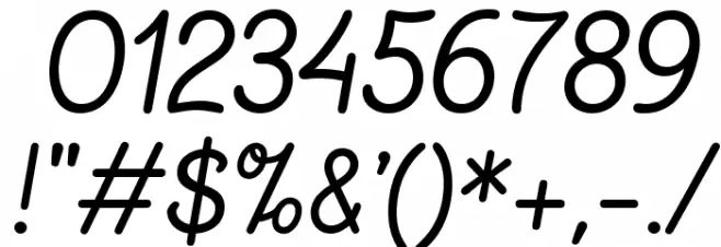 ChalkMarks-Italic Font OTHER CHARS