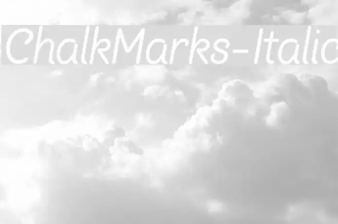 ChalkMarks-Italic Font examples