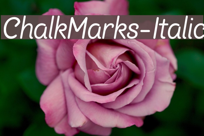 ChalkMarks-Italic Example 3