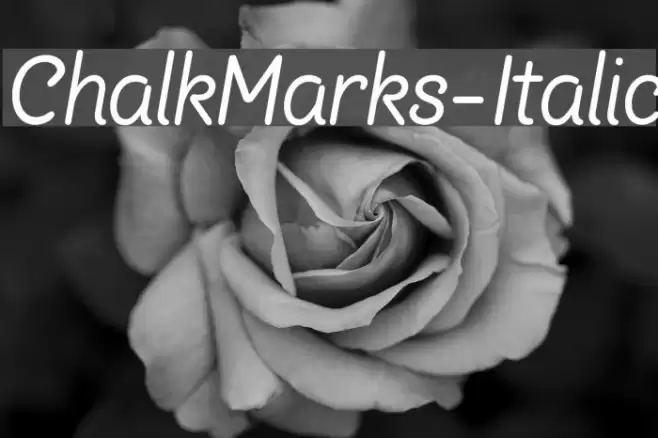 ChalkMarks-Italic Font examples