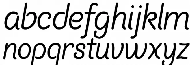 ChalkMarks-Italic फ़ॉन्ट लोअरकेस