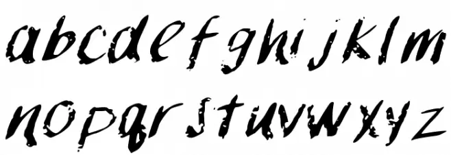 ChalkPaint Font LOWERCASE