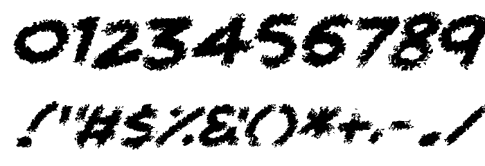 Chalkabout Italic Font OTHER CHARS