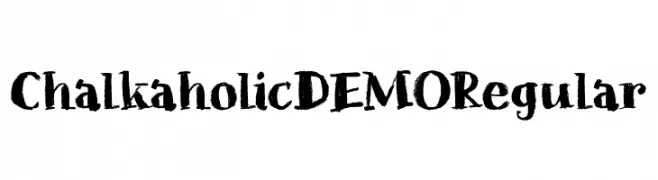 Chalkaholic DEMO Regular  les polices de caractères gratuit tlcharger