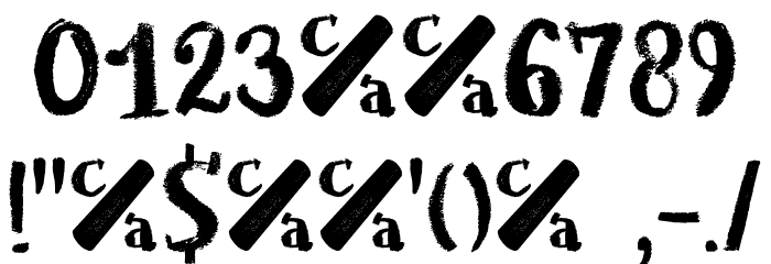 Chalkaholic DEMO Regular Font OTHER CHARS