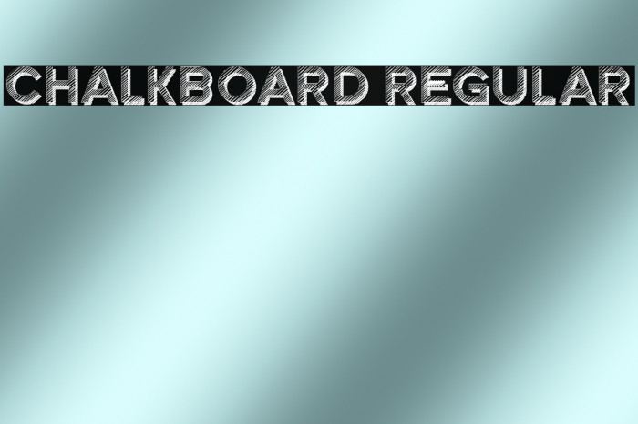Chalkboard Regular Example 1