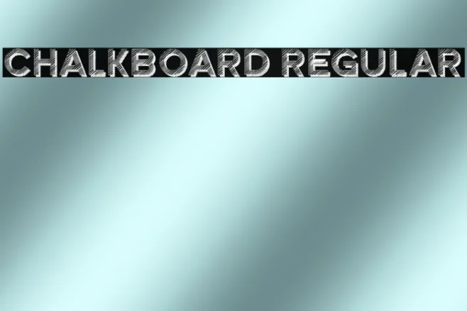 Chalkboard Regular Example 1