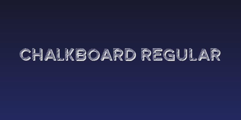 Chalkboard Regular Social Header