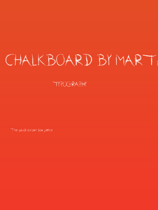 Chalkboard by Marta van Eck Poster