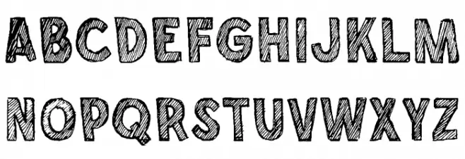 Chalkboy Regular Font Litere mari