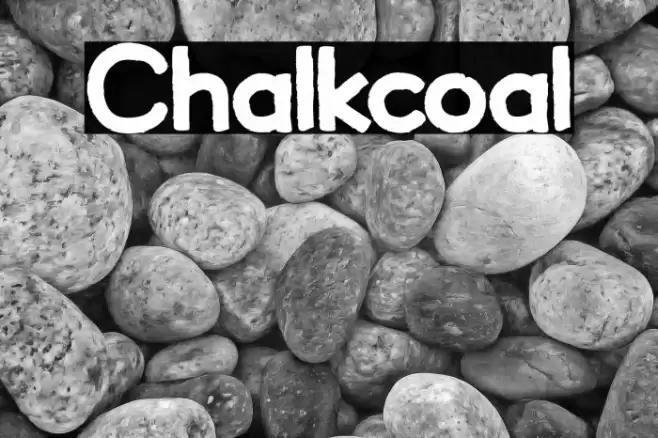 Chalkcoal Font examples
