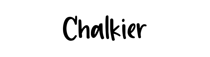 Chalkier  नि: शुल्क फ़ॉन्ट्स डाउनलोड