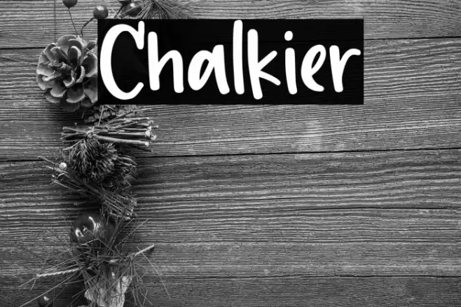 Chalkier Font examples