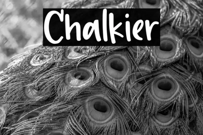 Chalkier Font examples