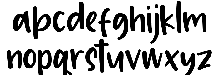 Chalkier Font LOWERCASE