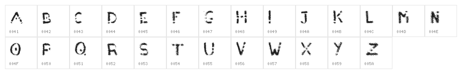 Chalkpat Character Map