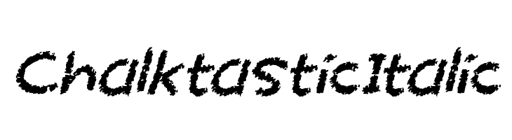 Chalktastic Italic  Frei Schriftart Herunterladen