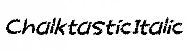 Chalktastic Italic  Frei Schriftart Herunterladen