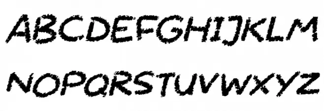 Chalktastic Italic Schriftart Groß