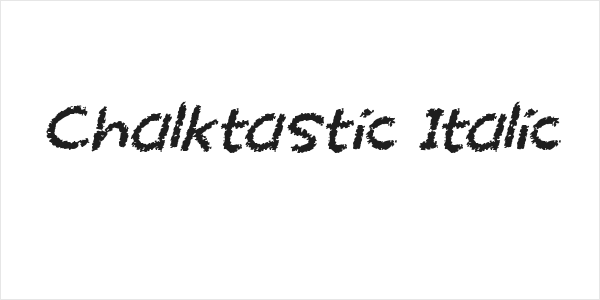 Chalktastic Italic Logo