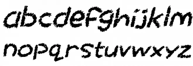 Chalktastic Italic फ़ॉन्ट लोअरकेस
