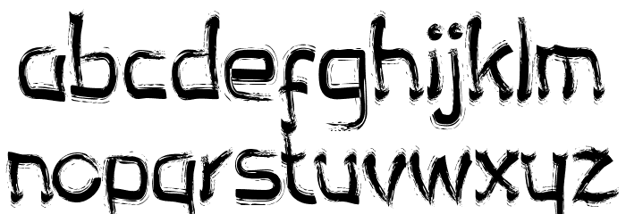 Chalky Bronson Font LOWERCASE
