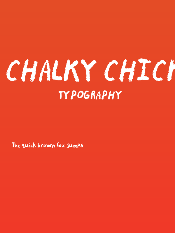 Chalky Chicken Poster