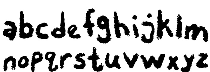 Chalky Chicken Font LOWERCASE