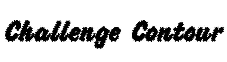 Challenge Contour Font