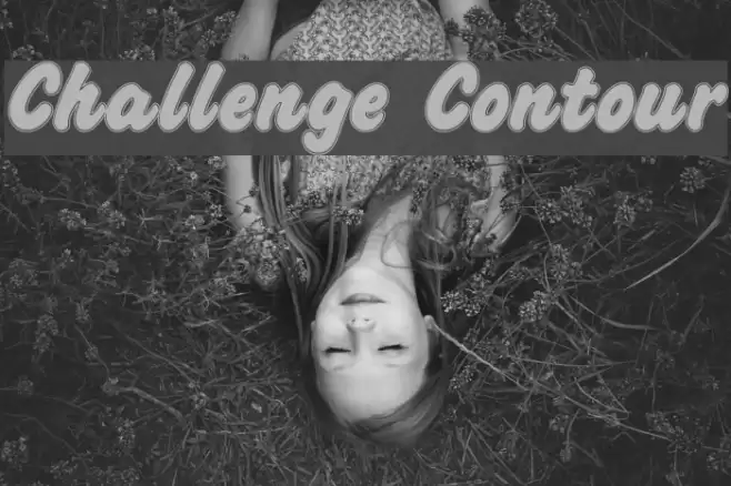 Challenge Contour Font examples