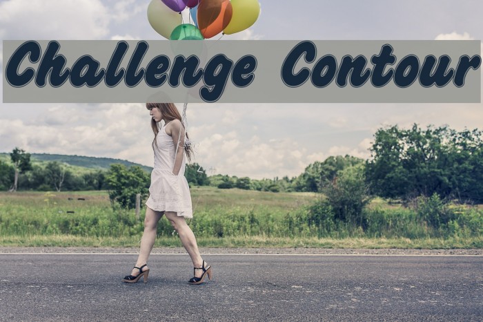 Challenge Contour Font examples
