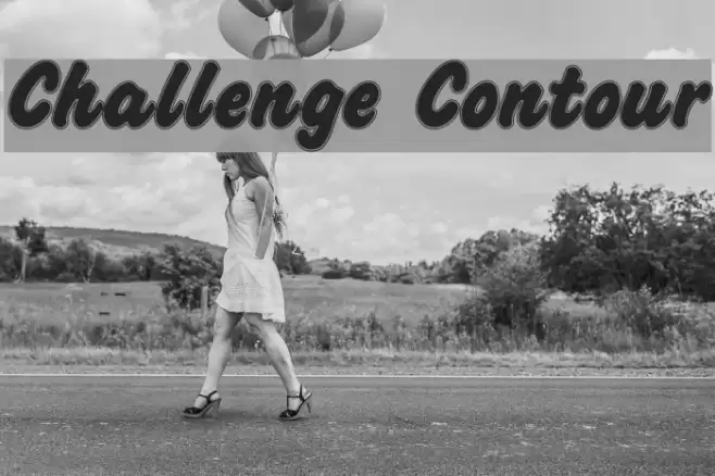 Challenge Contour Font examples