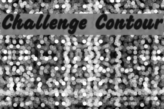 Challenge Contour Font examples