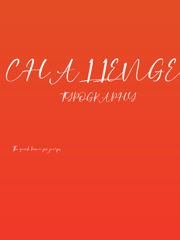 Challenge - Personal Use Poster