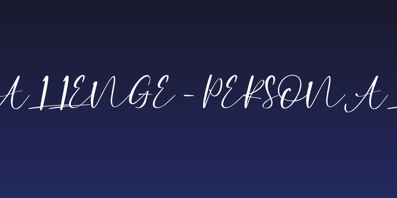 Challenge - Personal Use Social Header