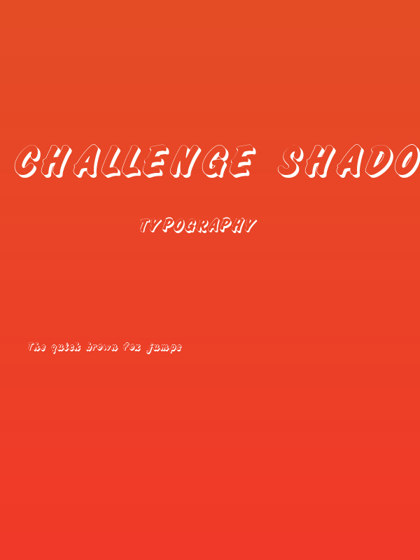 Challenge Shadow Poster