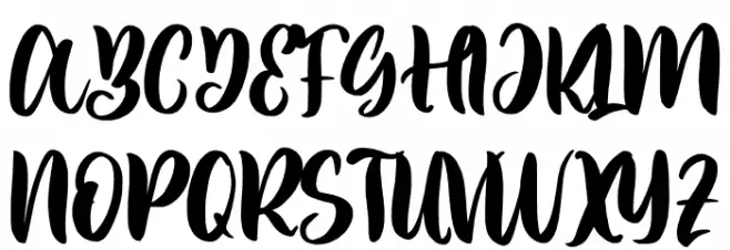 Challina Font UPPERCASE