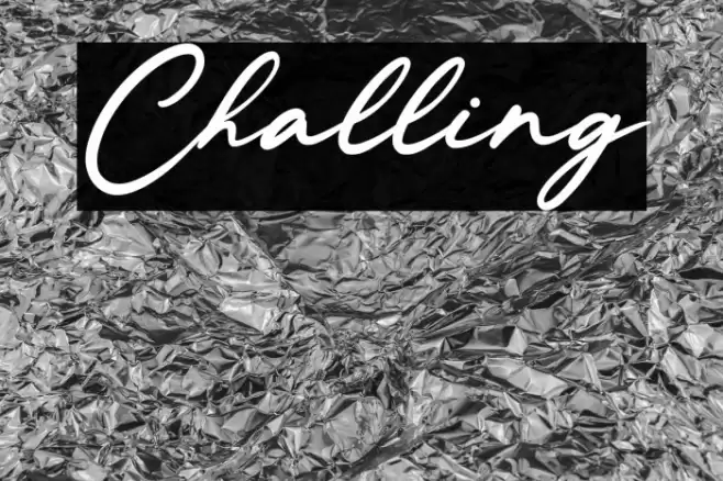 Challing Schriftart examples