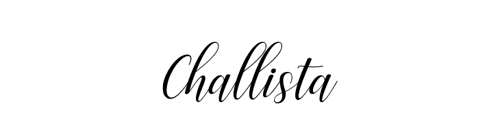 Challista  font caratteri gratis