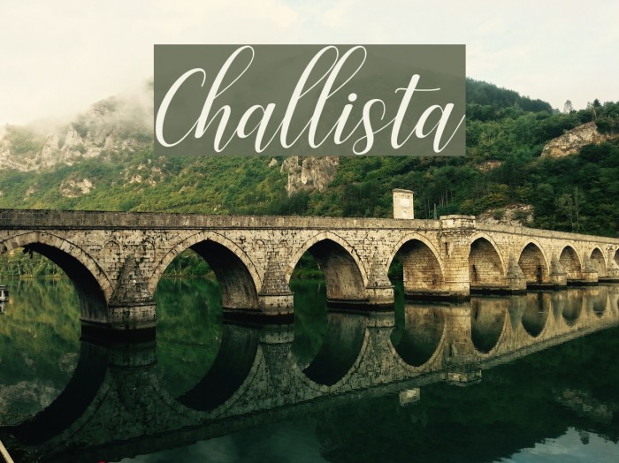Challista Font examples
