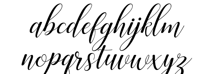 Challista Font LOWERCASE