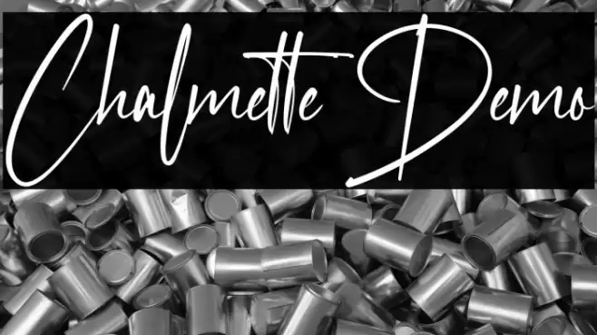 Chalmette Demo Font examples