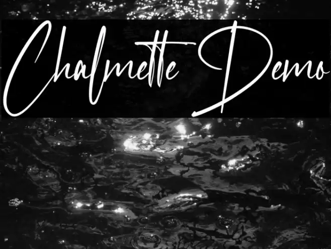 Chalmette Demo Font examples