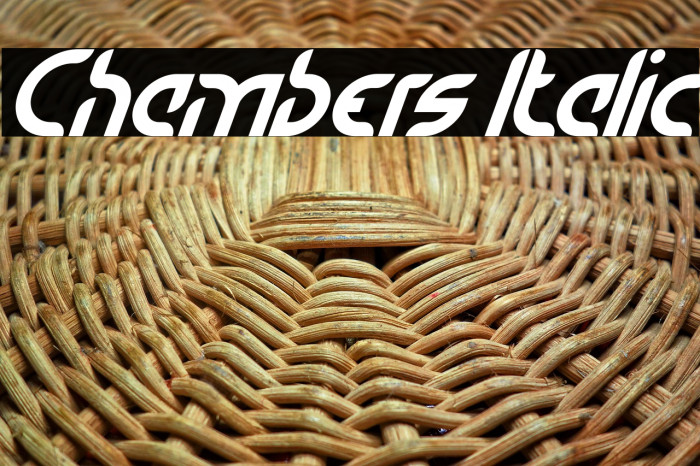 Chambers Italic Example 2