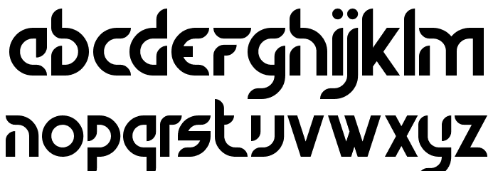 Chambers Font LOWERCASE