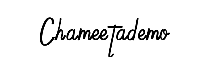 Chameetademo  baixar fontes gratis