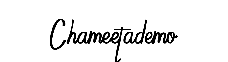 Chameetademo  フリーフォントのダウンロード